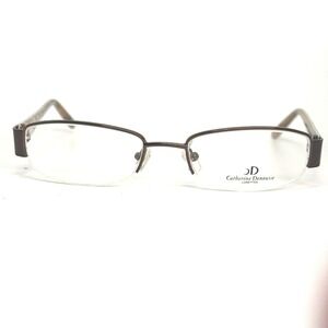Catherine Deneuve CD-277 BRN Brown Semi Rimless Eyeglasses Frames 52-18-135